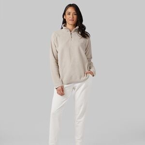 NEW WITH TAGS - 32 Degrees Shorthair Sherpa 1/4 Zip Top - Cobblestone - XL